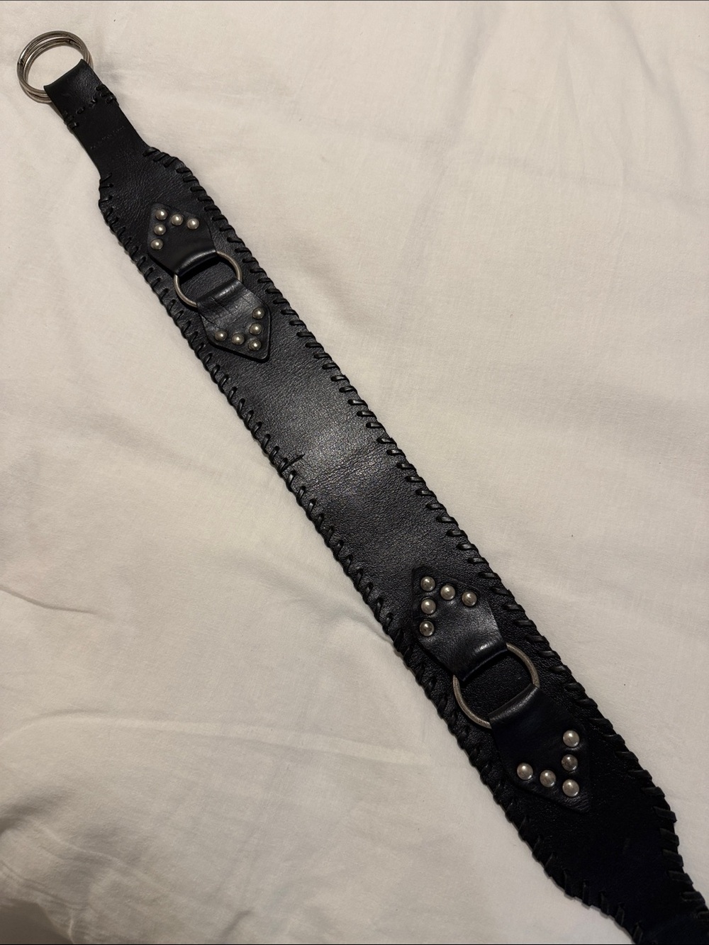 Y2K Calvin Klein Jeans Black 100% Leather Belt